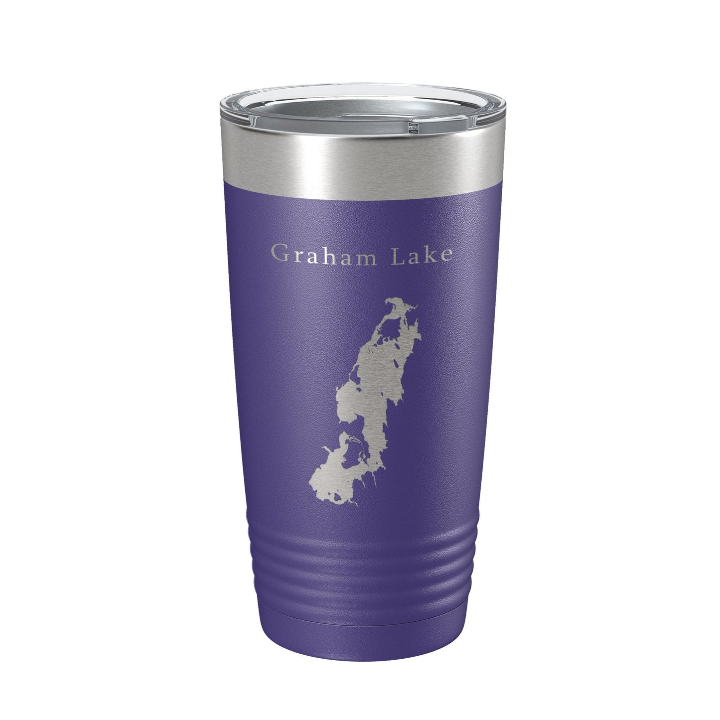 Graham Lake Map Tumbler Travel Mug Insulated Laser Engraved Coffee Cup Maine 20 oz-15