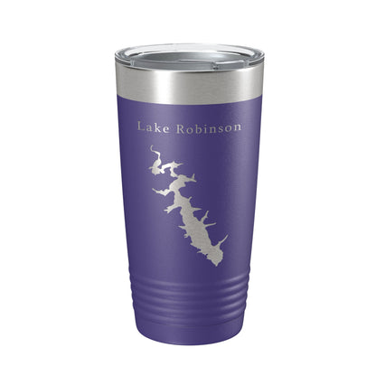 Lake Robinson Map Tumbler Travel Mug Insulated Laser Engraved Coffee Cup South Carolina 20 oz-15