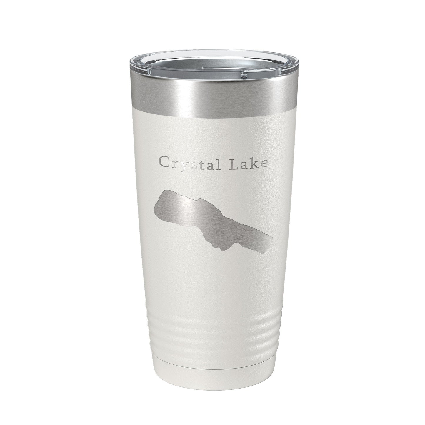 Crystal Lake Map Tumbler Travel Mug Insulated Laser Engraved Coffee Cup Michigan 20 oz-7