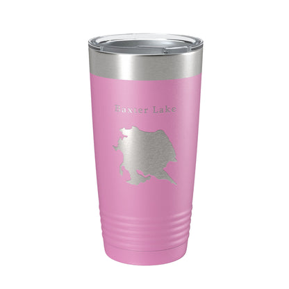 Baxter Lake Map Tumbler Travel Mug Insulated Laser Engraved Coffee Cup Rochester New Hampshire 20 oz-14