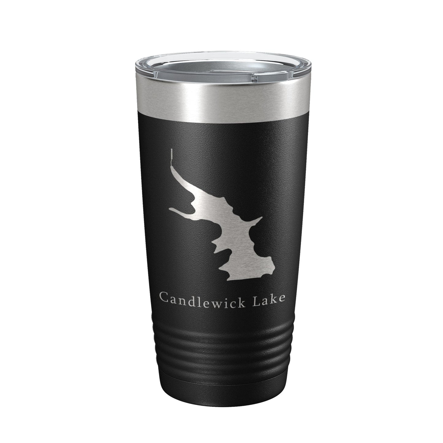 Candlewick Lake Map Tumbler Travel Mug Insulated Laser Engraved Coffee Cup Illinois 20 oz-5