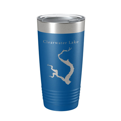 Clearwater Lake Map Tumbler Travel Mug Insulated Laser Engraved Coffee Cup Missouri 20 oz-6