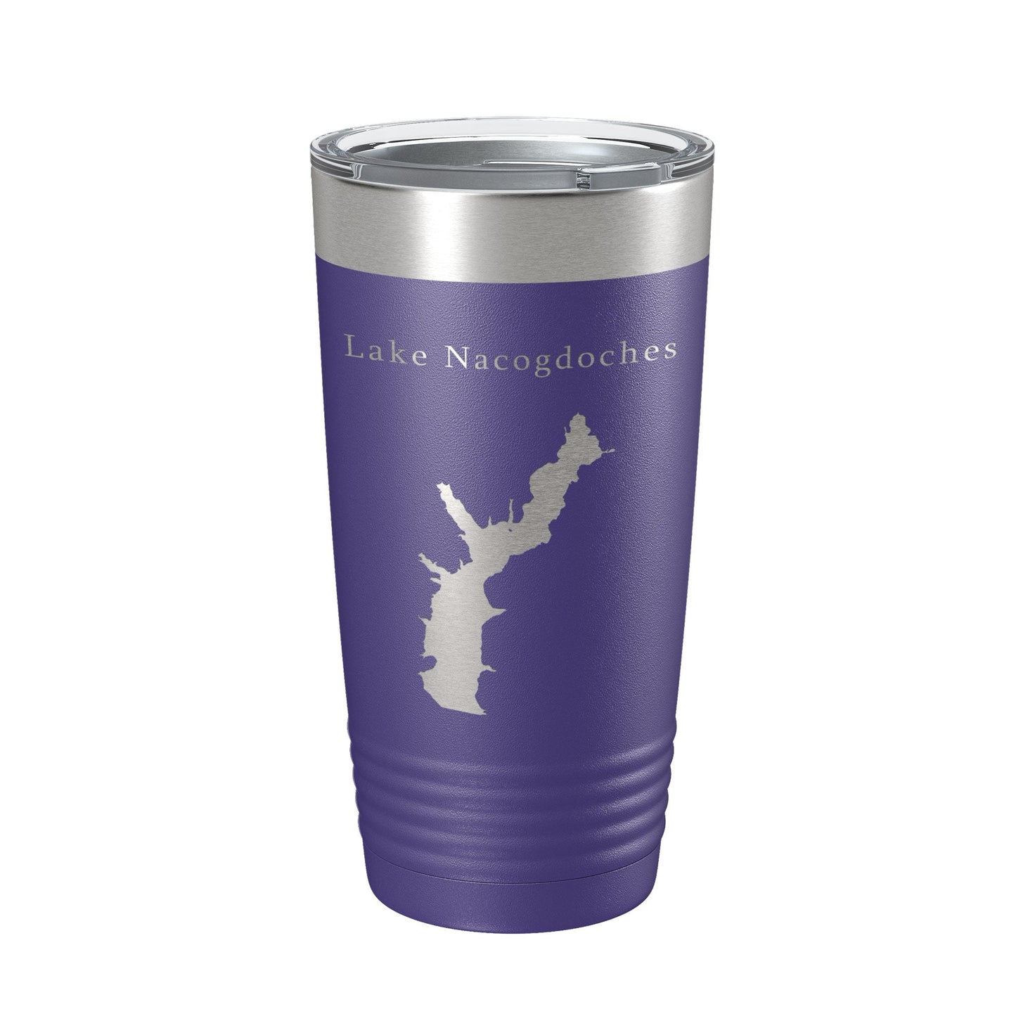 Lake Nacogdoches Map Tumbler Travel Mug Insulated Laser Engraved Coffee Cup Texas 20 oz-15