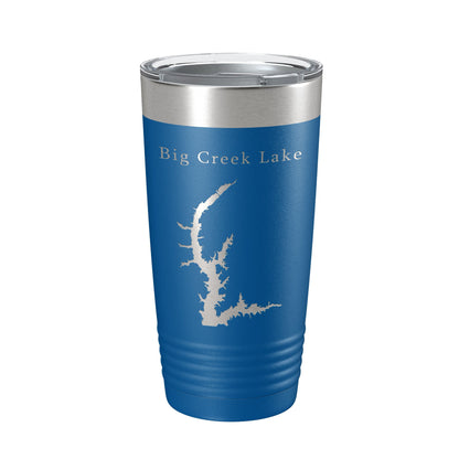 Big Creek Lake Map Tumbler Travel Mug Insulated Laser Engraved Coffee Cup Alabama 20 oz-6