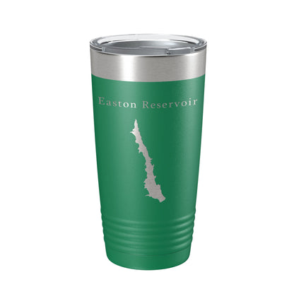 Easton Reservoir Tumbler Lake Map Travel Mug Insulated Laser Engraved Coffee Cup Connecticut 20 oz-9