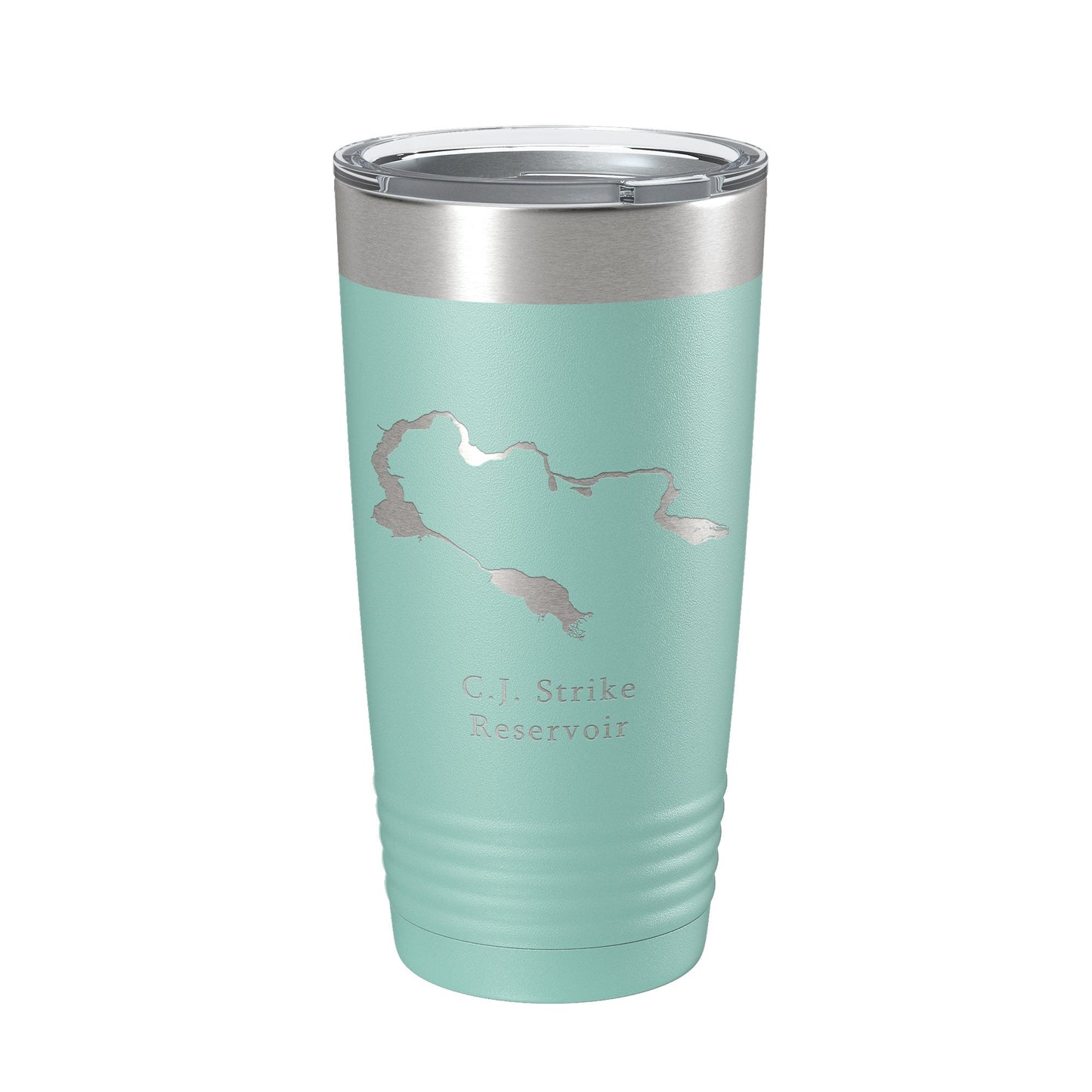 C. J. Strike Reservoir Tumbler Lake Map Travel Mug Insulated Laser Engraved Coffee Cup Snake River Boise Idaho 20 oz-12
