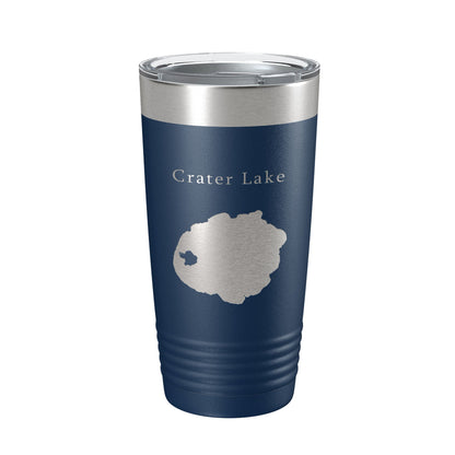 Crater Lake Map Tumbler Travel Mug Insulated Laser Engraved Coffee Cup Oregon 20 oz-8