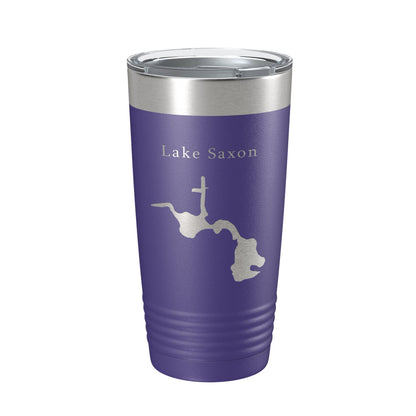 Lake Saxon Map Tumbler Travel Mug Insulated Laser Engraved Coffee Cup Florida 20 oz-15