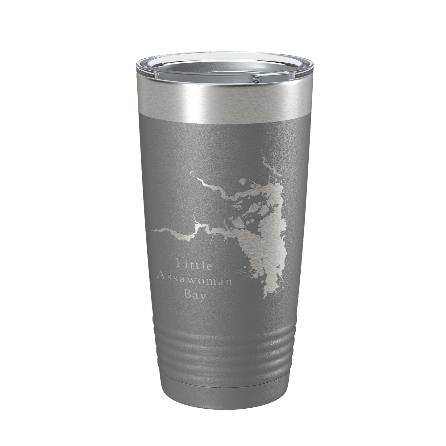 Little Assawoman Bay Tumbler Lake Map Travel Mug Insulated Laser Engraved Coffee Cup Delaware 20 oz-16