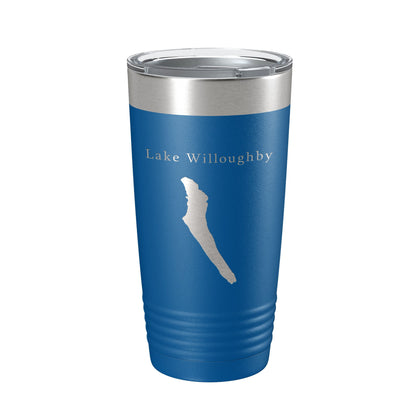Lake Willoughby Map Tumbler Travel Mug Insulated Laser Engraved Coffee Cup Vermont 20 oz-6