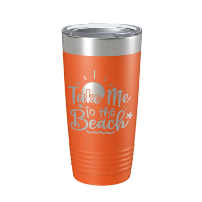 Take Me To The Beach Tumbler Travel Mug Insulated Laser Engraved Coffee Cup 20 oz-17