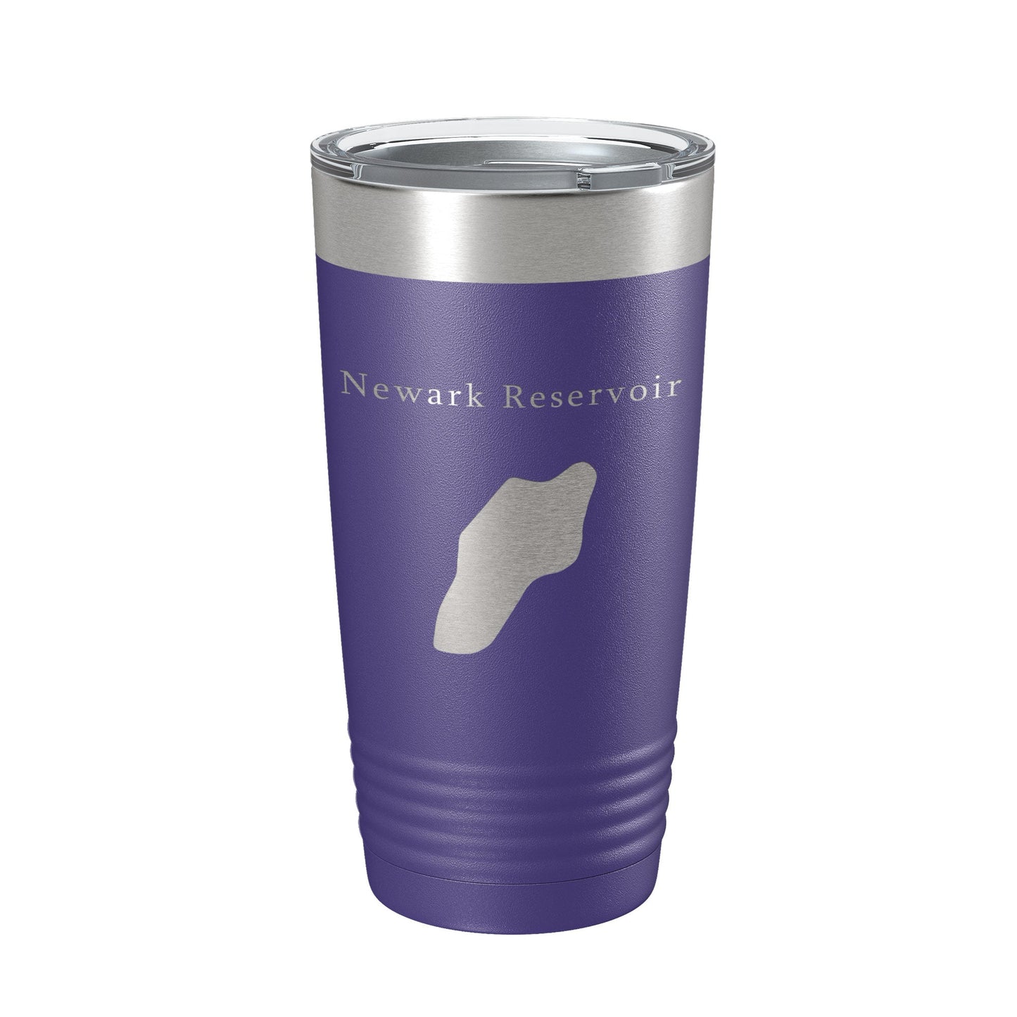 Newark Reservoir Tumbler Lake Map Travel Mug Insulated Laser Engraved Coffee Cup Delaware 20 oz-15