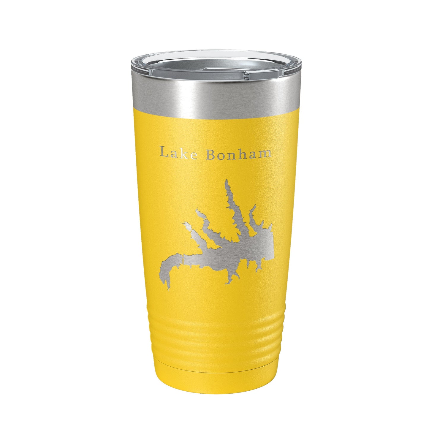 Lake Bonham Map Tumbler Travel Mug Insulated Laser Engraved Coffee Cup Texas 20 oz-19