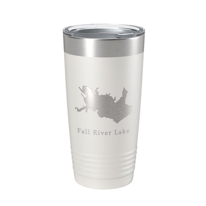 Fall River Lake Map Tumbler Travel Mug Insulated Laser Engraved Coffee Cup Kansas 20 oz-1