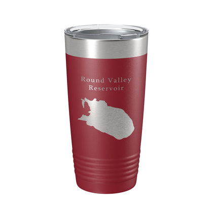 Round Valley Reservoir Tumbler Lake Map Travel Mug Insulated Laser Engraved Coffee Cup New Jersey 20 oz-18