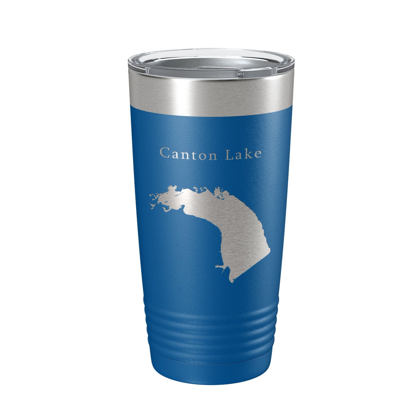 Canton Lake Map Tumbler Travel Mug Insulated Laser Engraved Coffee Cup Oklahoma 20 oz-6