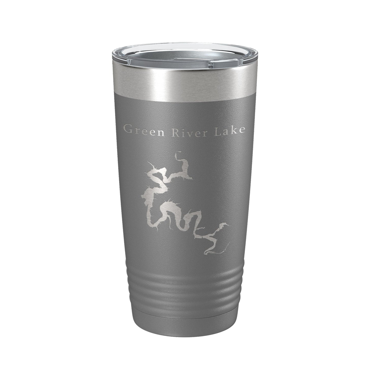 Green River Lake Map Tumbler Travel Mug Insulated Laser Engraved Coffee Cup Kentucky 20 oz-16