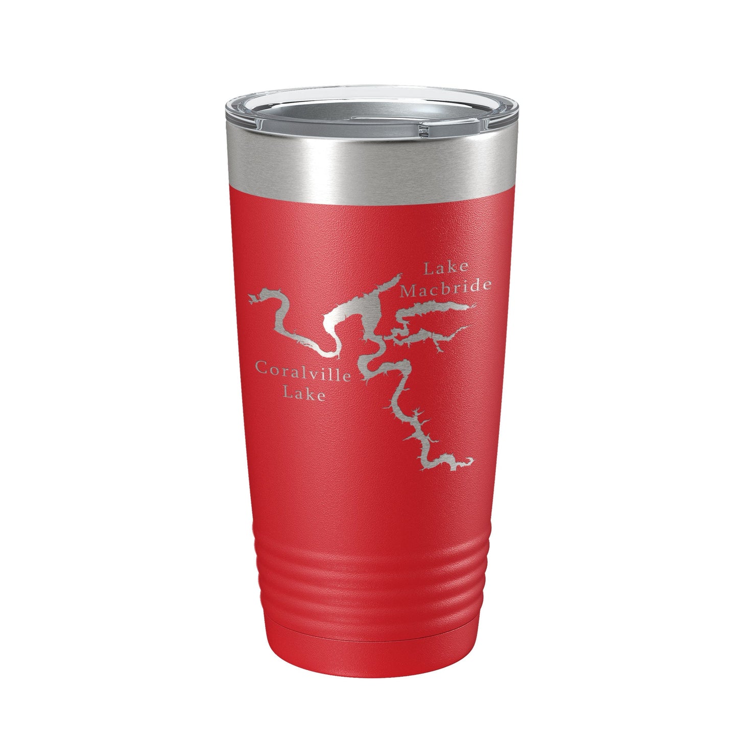 Coralville Lake Macbride Map Tumbler Travel Mug Insulated Laser Engraved Coffee Cup Iowa River 20 oz-10