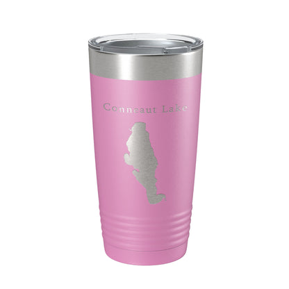 Conneaut Lake Map Tumbler Travel Mug Insulated Laser Engraved Coffee Cup Pennsylvania 20 oz-14