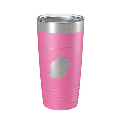 Lake Maurepas Map Tumbler Travel Mug Insulated Laser Engraved Coffee Cup Louisiana 20 oz-11