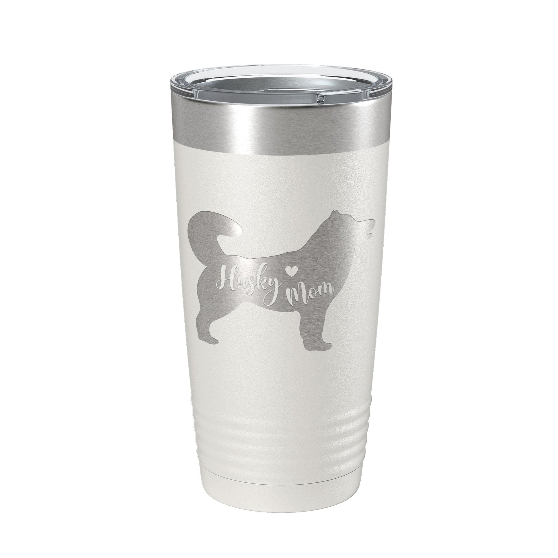 Husky Mom Tumbler Dog Travel Mug Gift Insulated Laser Engraved Coffee Cup 20 oz-1