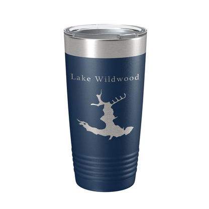 Lake Wildwood Map Tumbler Travel Mug Insulated Laser Engraved Coffee Cup Georgia 20 oz-2
