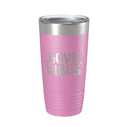Love Vibes Tumbler Valentine's Day Travel Mug Gift Insulated Laser Engraved Coffee Cup 20 oz-14