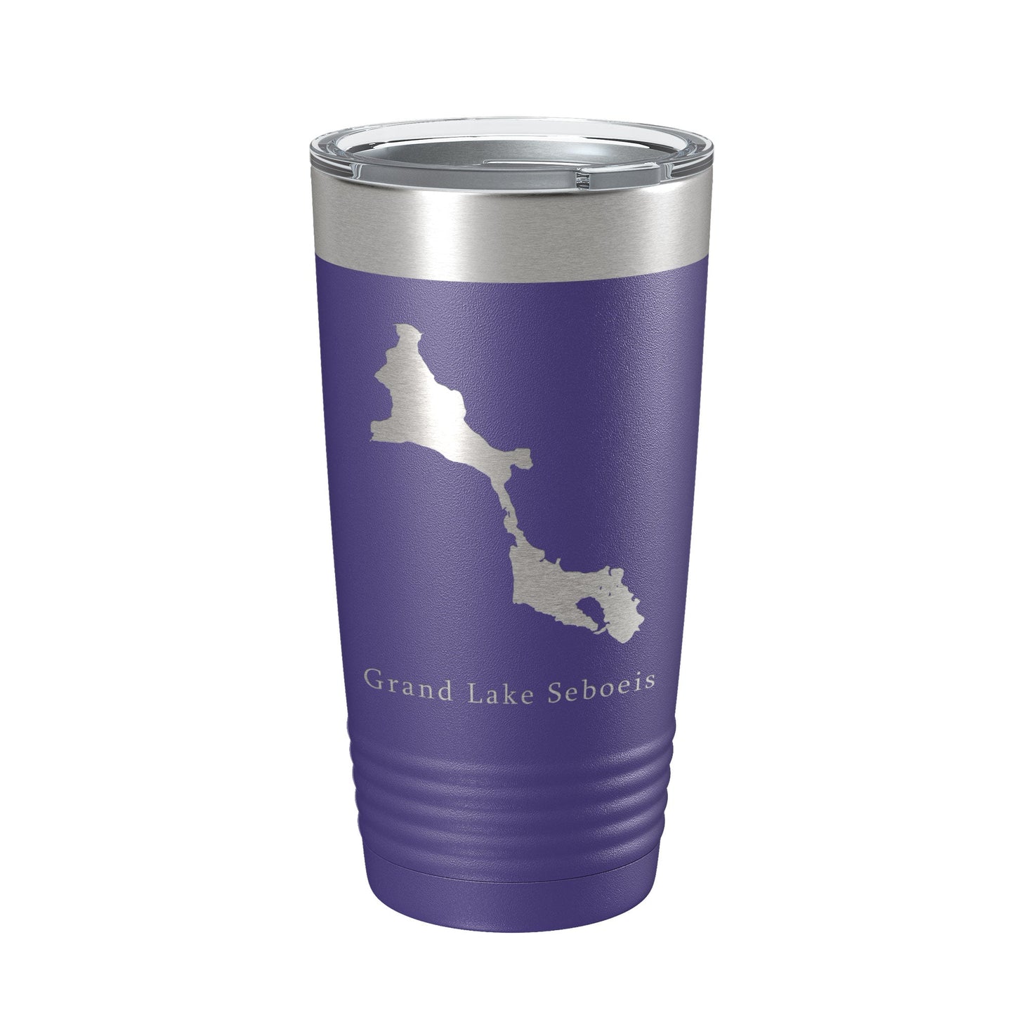Grand Lake Seboeis Map Tumbler Travel Mug Insulated Laser Engraved Coffee Cup Maine 20 oz-15