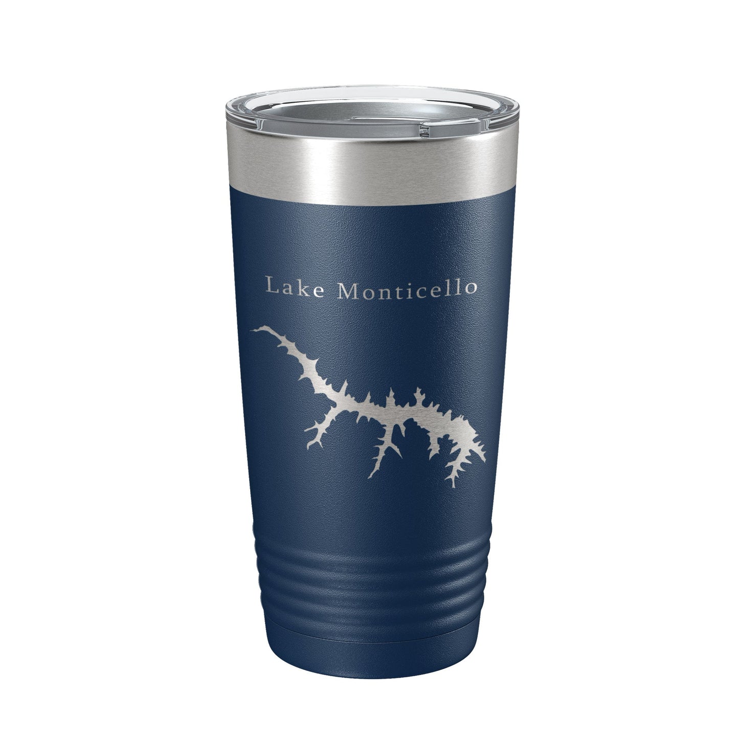 Lake Monticello Map Tumbler Travel Mug Insulated Laser Engraved Coffee Cup Virginia 20 oz-2