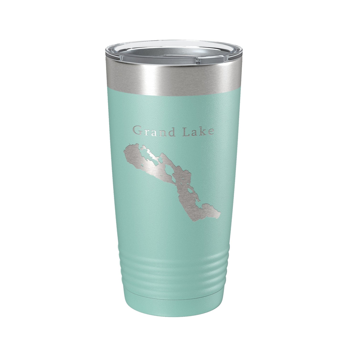 Grand Lake Map Tumbler Travel Mug Insulated Laser Engraved Coffee Cup Michigan 20 oz-12