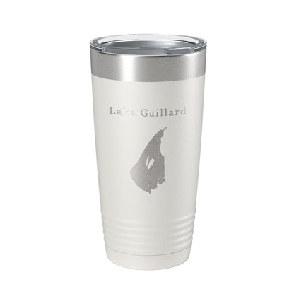 Lake Gaillard Map Tumbler Travel Mug Insulated Laser Engraved Coffee Cup Connecticut 20 oz-1