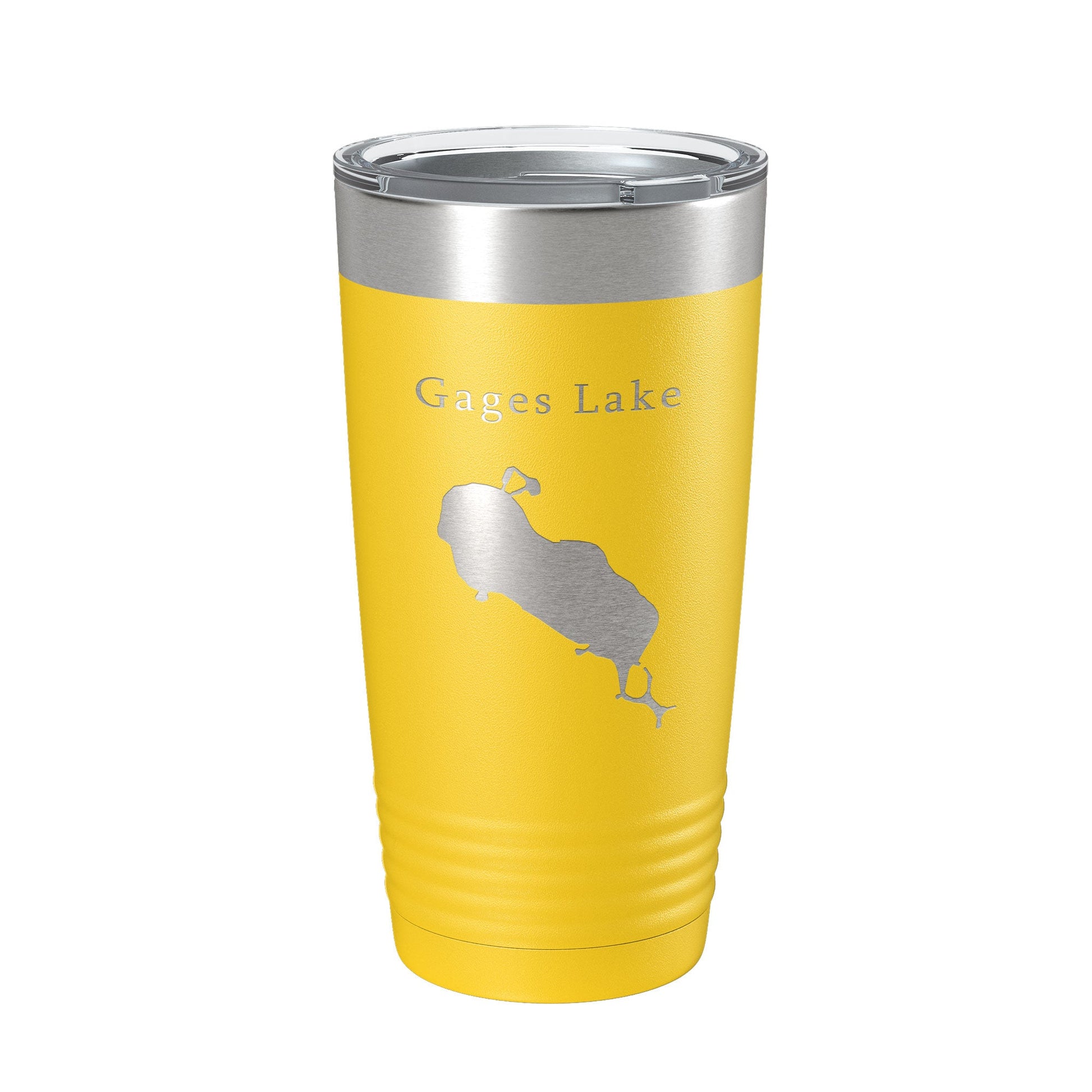 Gages Lake Map Tumbler Travel Mug Insulated Laser Engraved Coffee Cup Illinois 20 oz-4