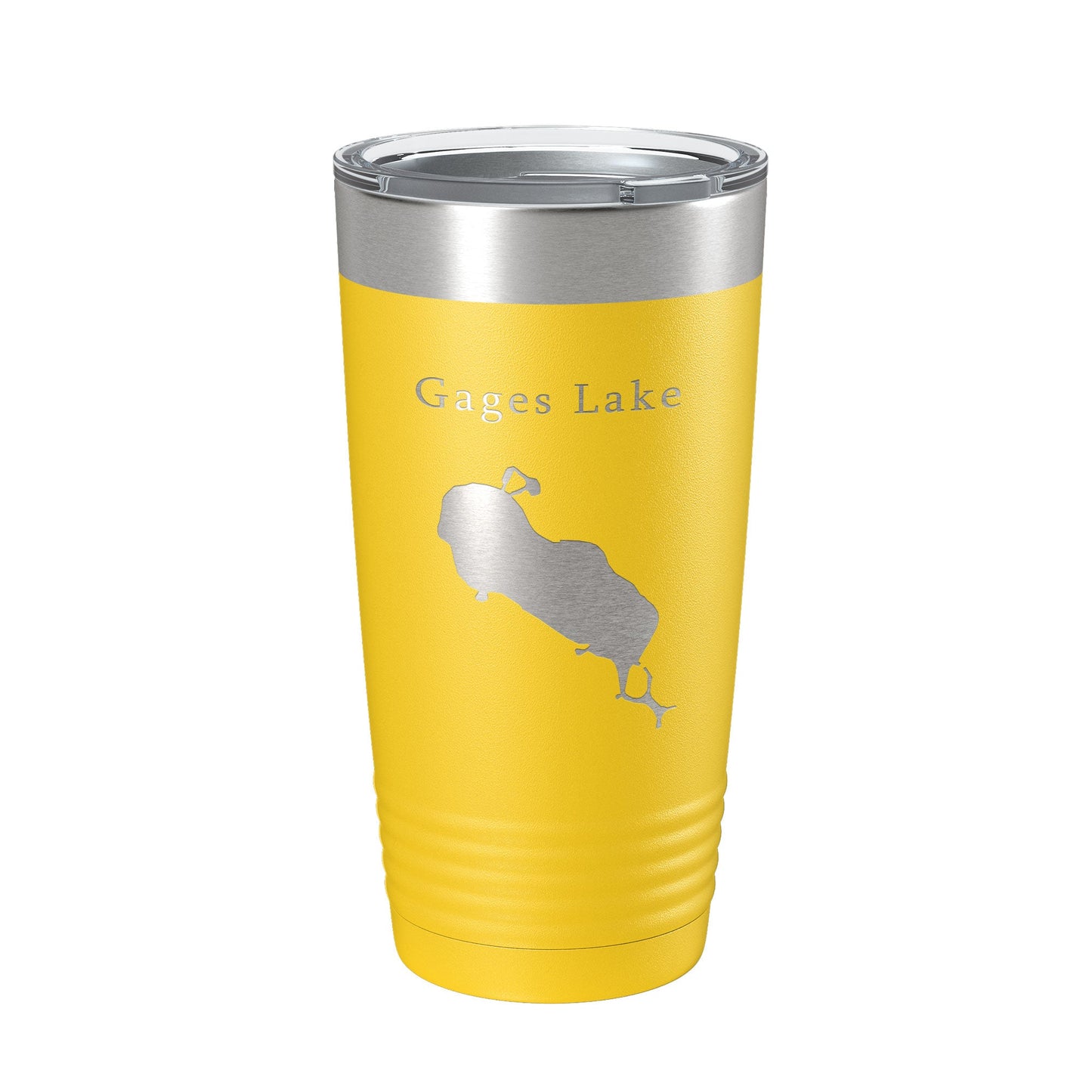 Gages Lake Map Tumbler Travel Mug Insulated Laser Engraved Coffee Cup Illinois 20 oz-19