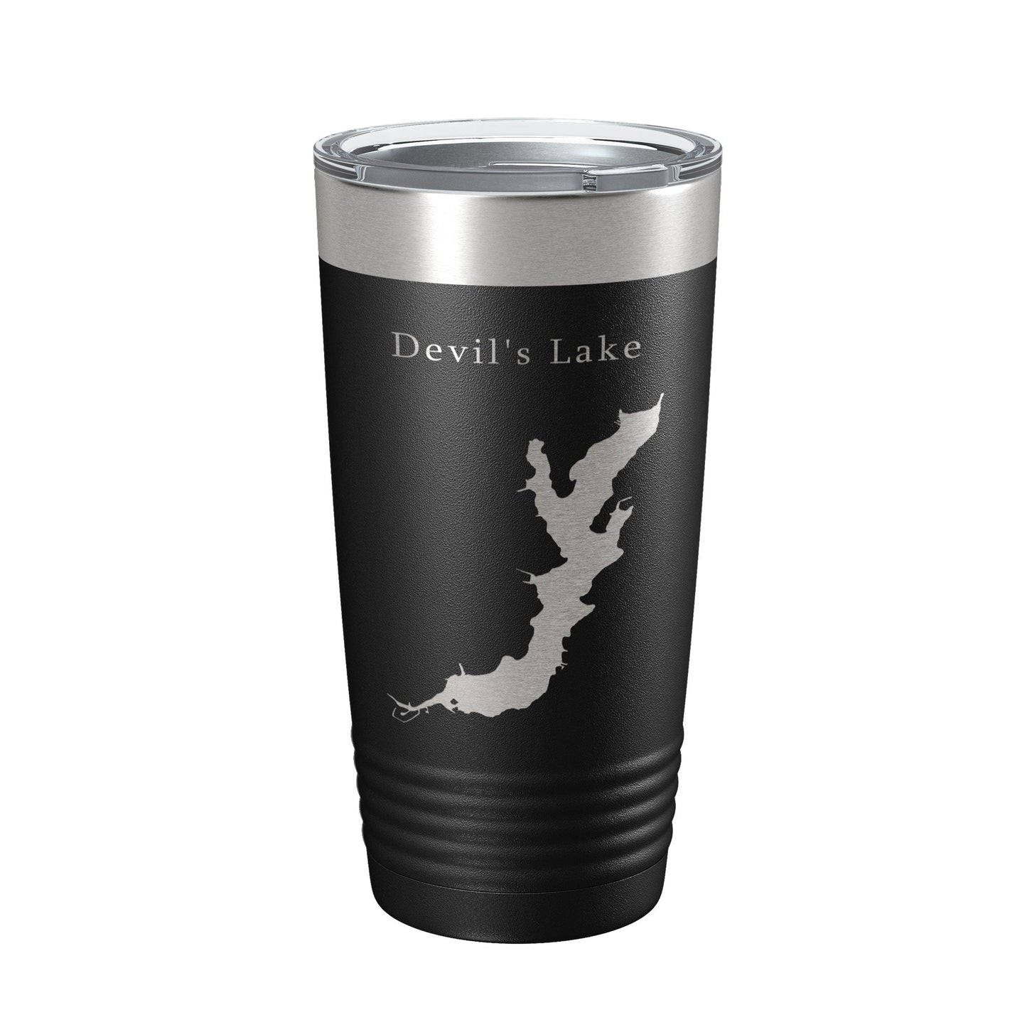 Devil's Lake Map Tumbler Travel Mug Insulated Laser Engraved Coffee Cup Oregon 20 oz-5