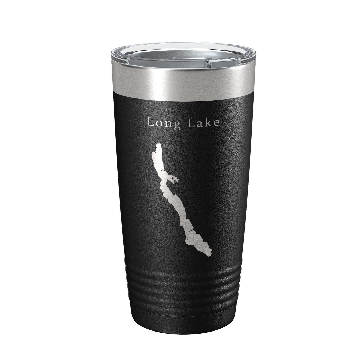Long Lake Map Tumbler Travel Mug Insulated Laser Engraved Coffee Cup Maine 20 oz-5