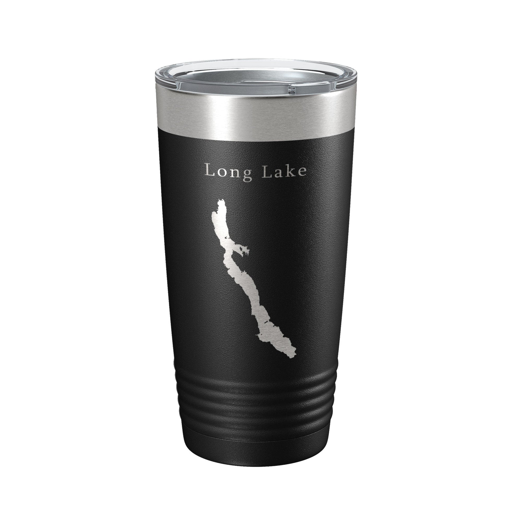 Long Lake Map Tumbler Travel Mug Insulated Laser Engraved Coffee Cup Maine 20 oz-5