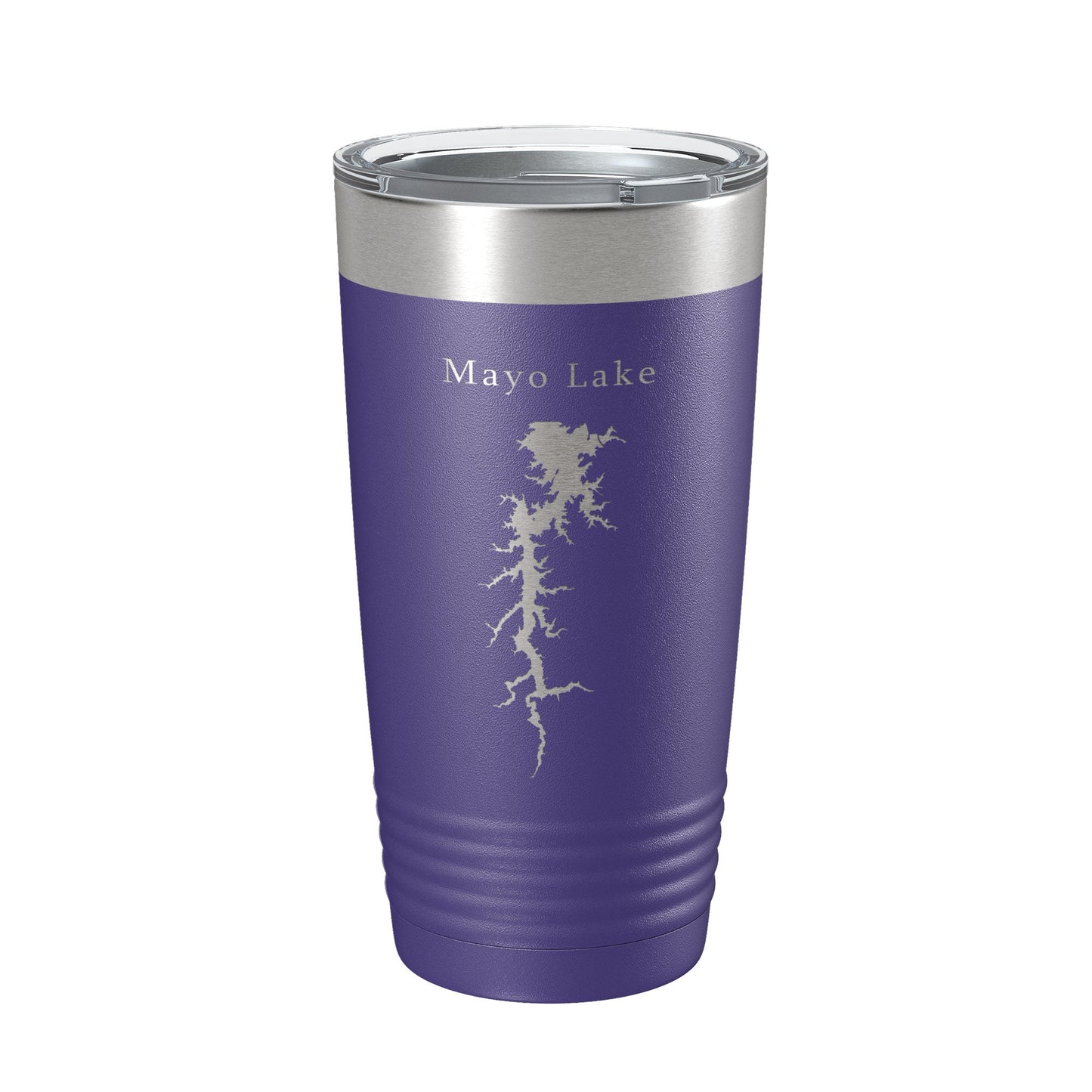Mayo Lake Map Tumbler Travel Mug Insulated Laser Engraved Coffee Cup North Carolina 20 oz-15