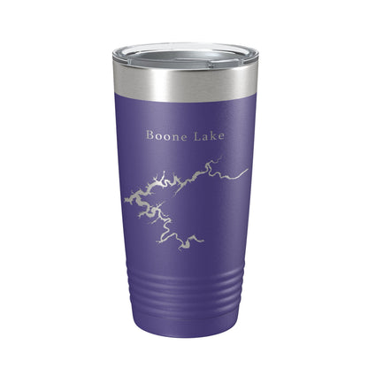 Boone Lake Map Tumbler Travel Mug Insulated Laser Engraved Coffee Cup Tennessee 20 oz-15