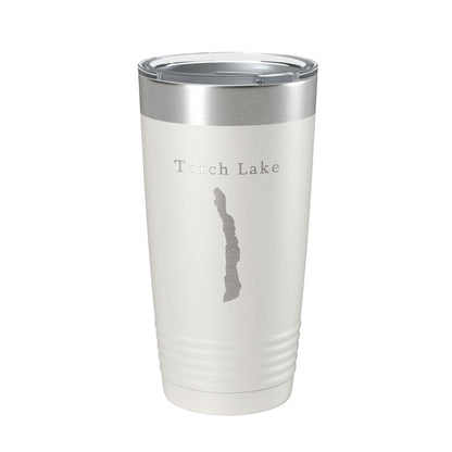 Torch Lake Map Tumbler Travel Mug Insulated Laser Engraved Coffee Cup Michigan 20 oz-7