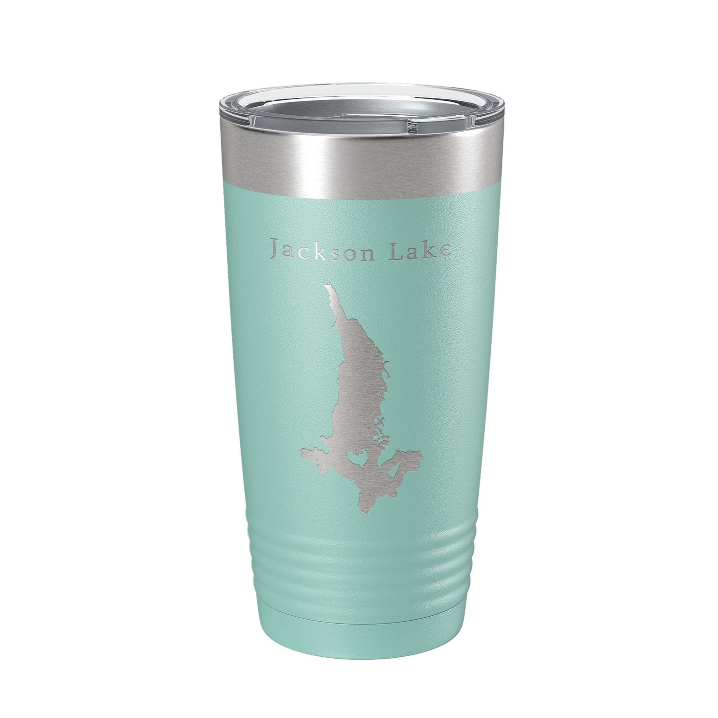 Jackson Lake Map Tumbler Travel Mug Insulated Laser Engraved Coffee Cup Grand Teton Wyoming 20 oz-12