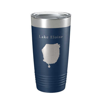 Lake Eloise Map Tumbler Travel Mug Insulated Laser Engraved Coffee Cup Florida 20 oz-8