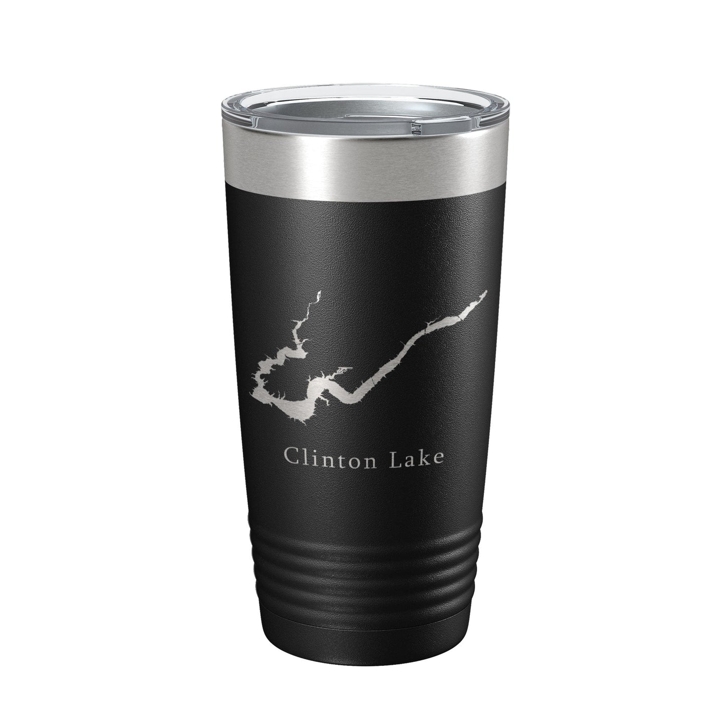 Clinton Lake Map Tumbler Travel Mug Insulated Laser Engraved Coffee Cup Illinois 20 oz-5