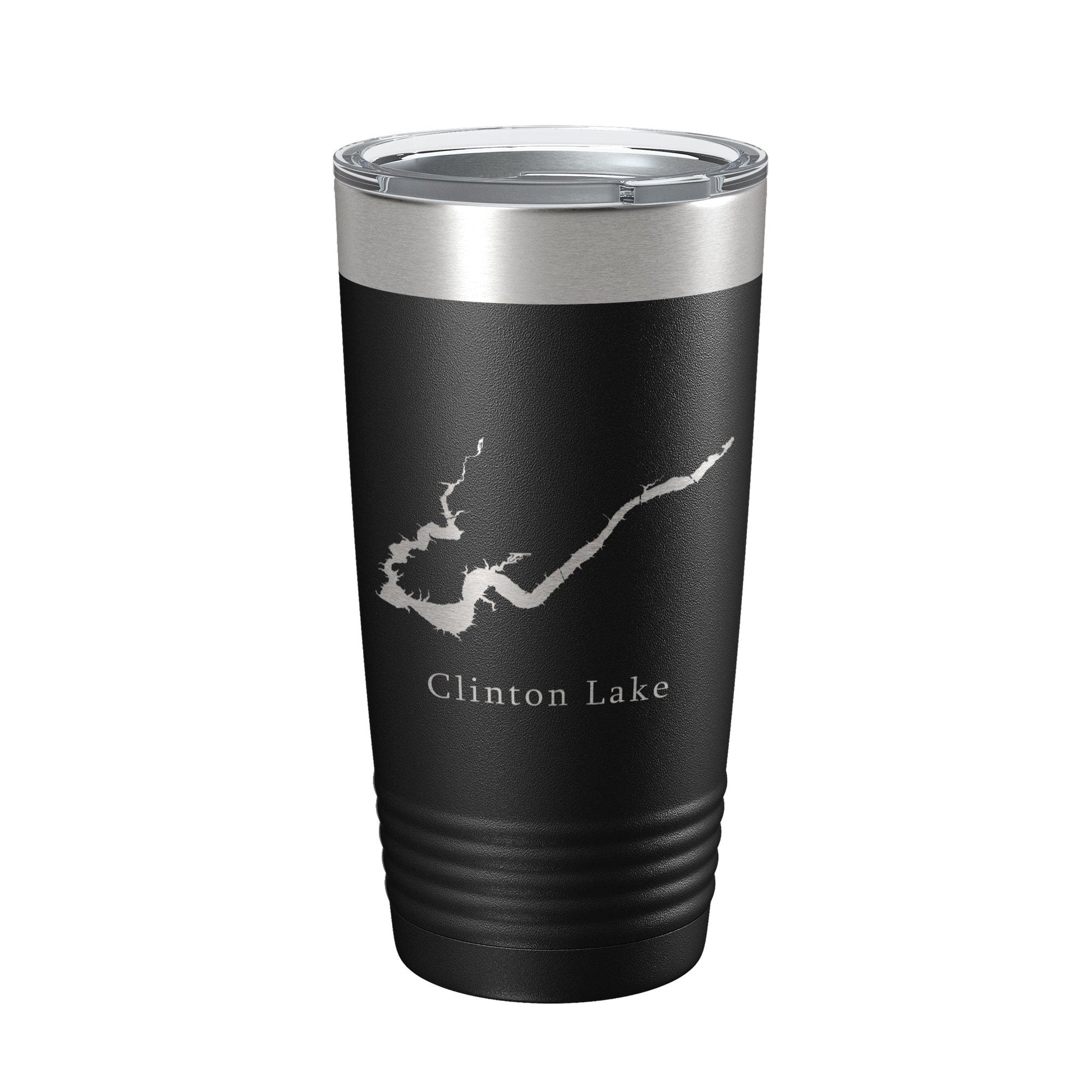 Clinton Lake Map Tumbler Travel Mug Insulated Laser Engraved Coffee Cup Illinois 20 oz-5