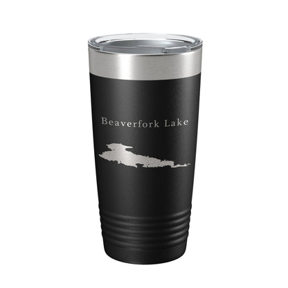 Beaverfork Lake Map Tumbler Travel Mug Insulated Laser Engraved Coffee Cup Arkansas 20 oz-5