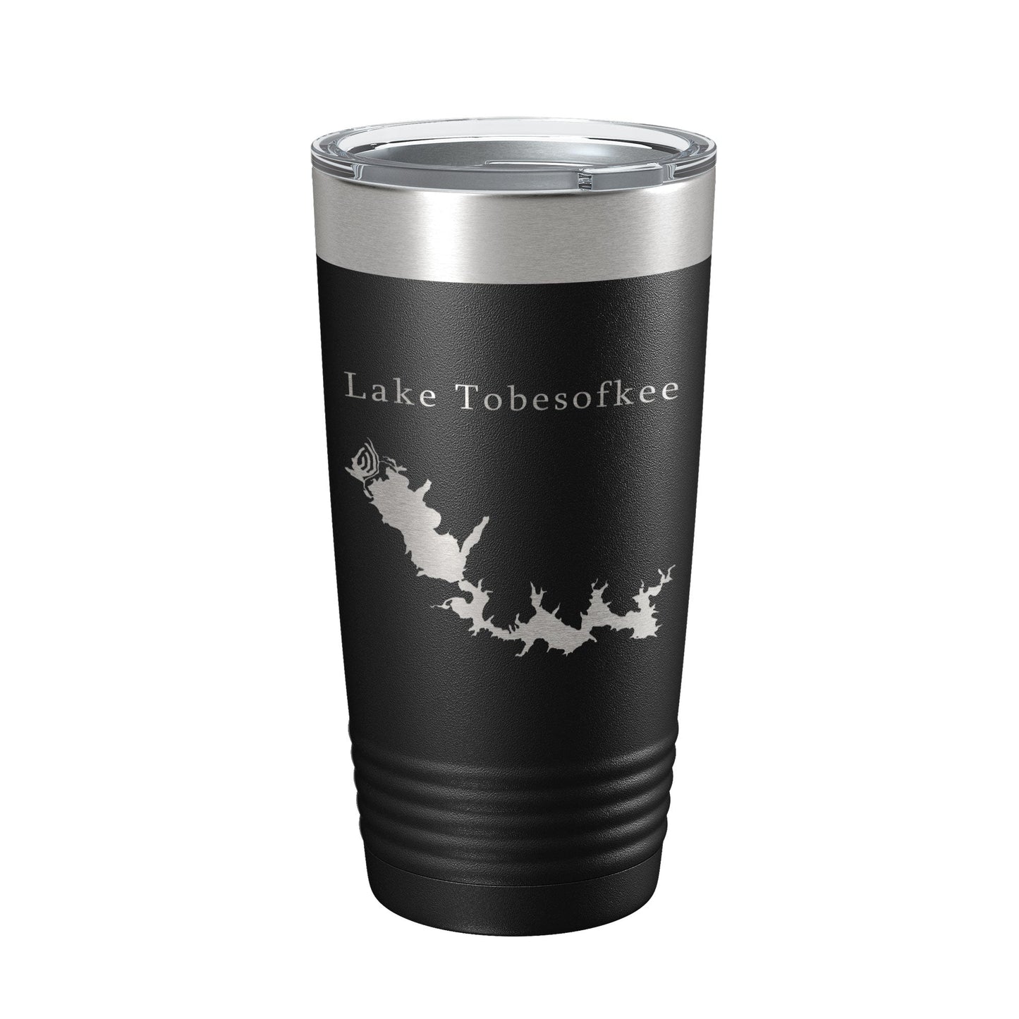 Lake Tobesofkee Map Tumbler Travel Mug Insulated Laser Engraved Coffee Cup Macon Georgia 20 oz-0