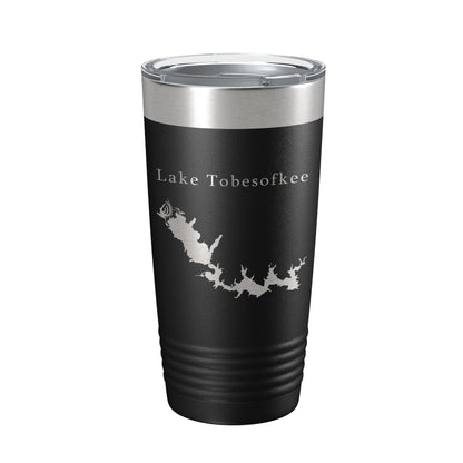 Lake Tobesofkee Map Tumbler Travel Mug Insulated Laser Engraved Coffee Cup Macon Georgia 20 oz-5