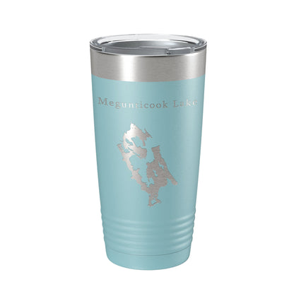 Megunticook Lake Map Tumbler Travel Mug Insulated Laser Engraved Coffee Cup Maine 20 oz-13