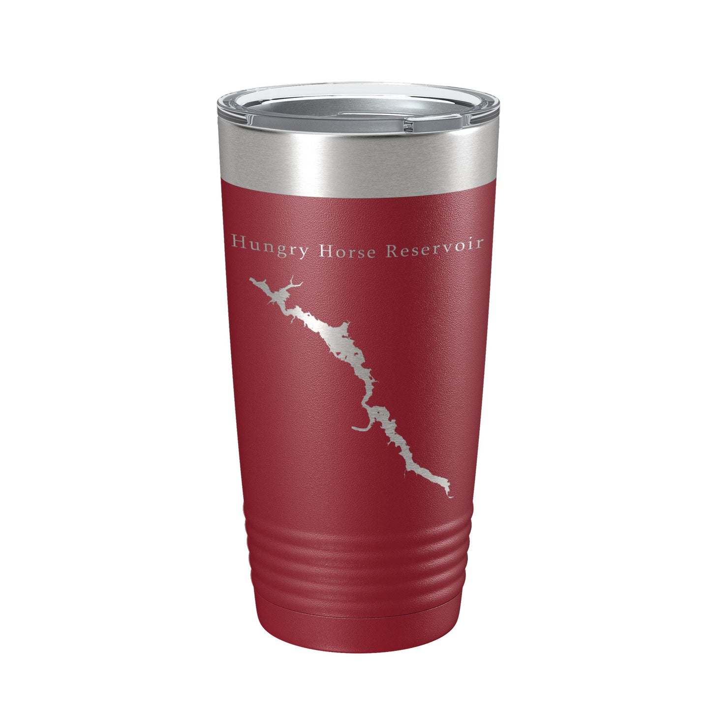 Hungry Horse Reservoir Tumbler Lake Map Travel Mug Insulated Laser Engraved Coffee Cup Montana 20 oz-18