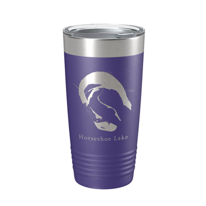 Horseshoe Porter & Mud Lakes Map Tumbler Travel Mug Insulated Laser Engraved Coffee Cup Arkansas 20 oz-15