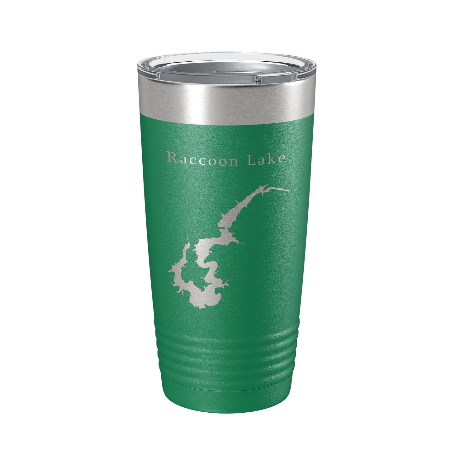 Raccoon Lake Map Tumbler Travel Mug Insulated Laser Engraved Coffee Cup Indiana 20 oz-9